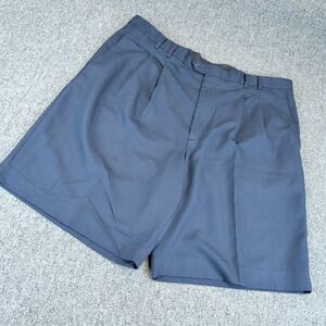 Cutter & Buck Mens Shorts 44 Polyester Navy Blue Pleated Golf CB DryTec Luxe 44T